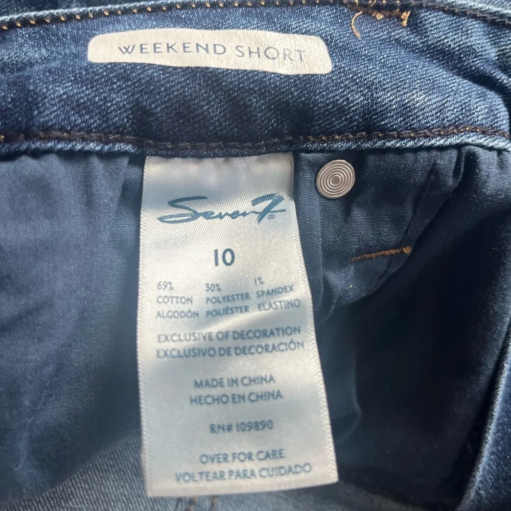 Seven for all mankind cut off weekend Jean shorts size 10 NWT - Picture 5 of 7